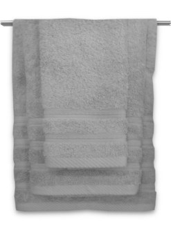 Σετ Πετσέτες Μπάνιου Βαμβακερές 600gsm Γκρι Γαρύφαλλο 3 Τεμάχια | Γαρύφαλλο - Λευκά Είδη